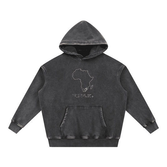Snow Wash Fleece Oversize Hoodie - Tribemodeplus