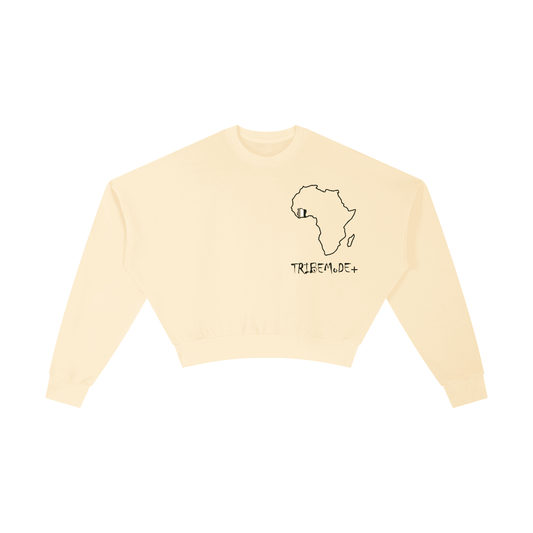 Vintage Washed Cropped Sweatshirt - Tribemodeplus