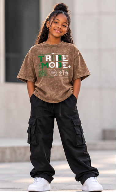 Nigeria Kids' T-Shirt — Snow Washed