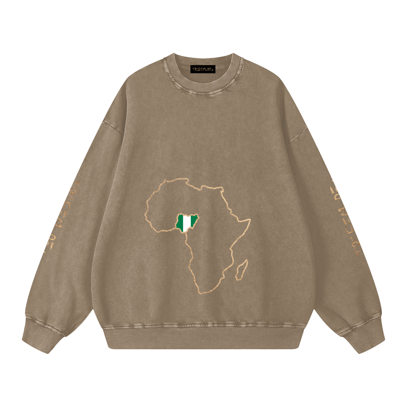 Snow Washed Oversized Sweatshirt - Tribemodeplus