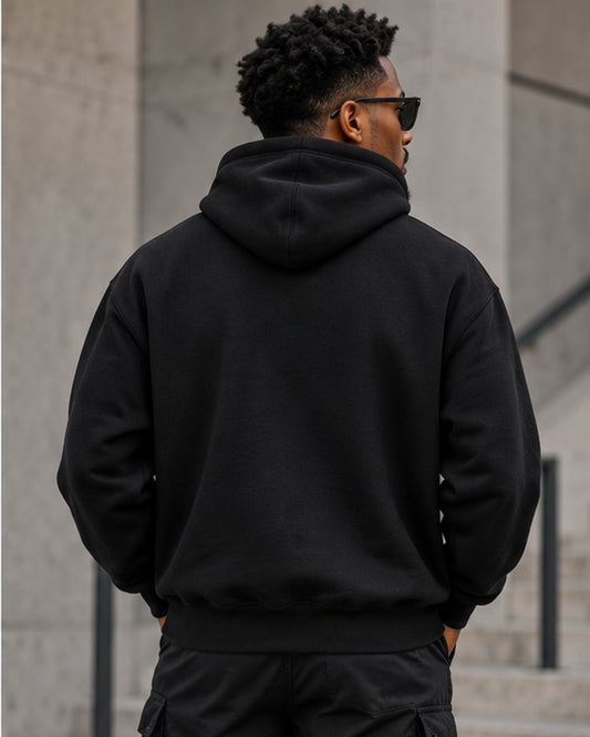 Essential Oversized Boxy Fit Fleece Hoodie