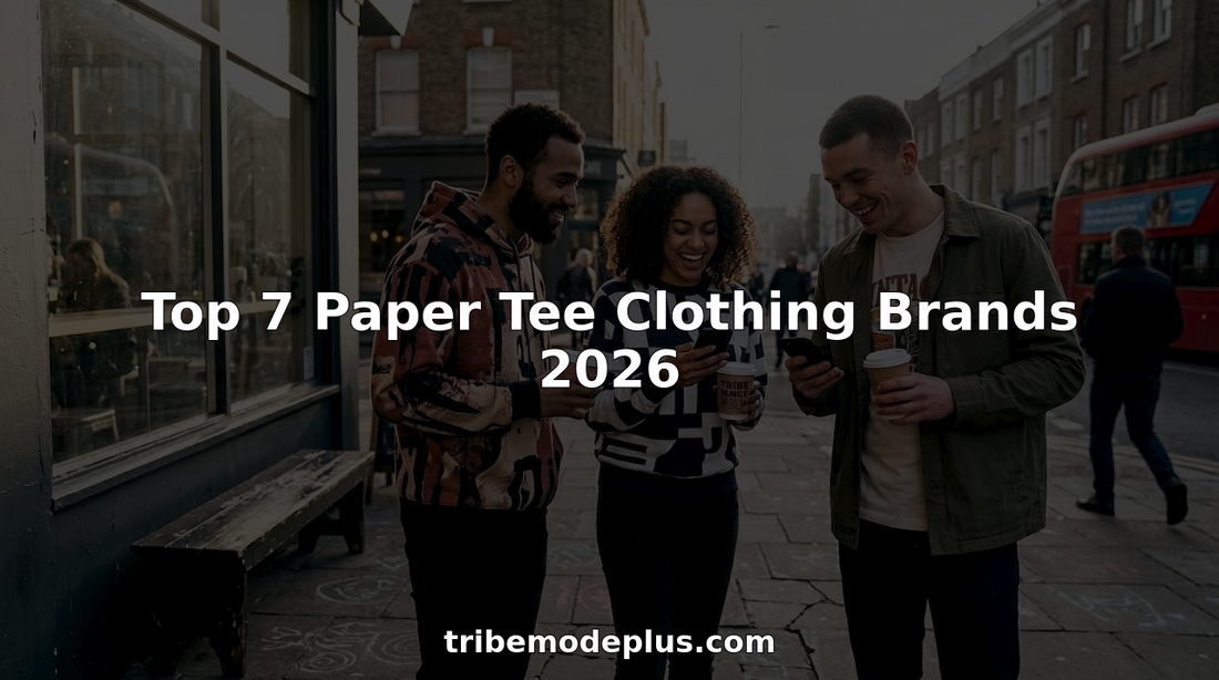 Young adults wearing streetwear Paper Tees urban