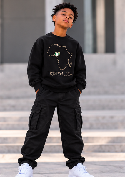 Nigeria Kids' Sweatshirt — Essential Fleece