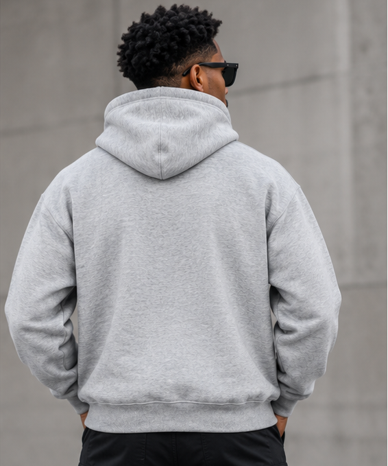 Nigeria Fleece Hoodie — Essential Oversized Boxy Fit