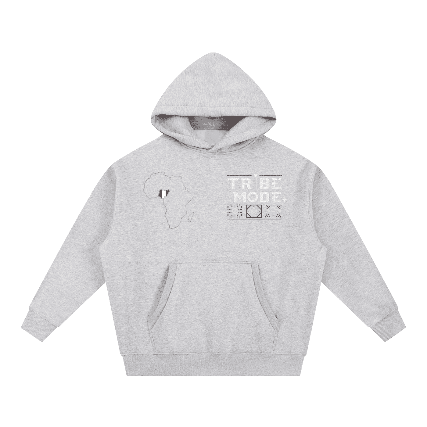Essential Oversized Boxy Fit Fleece Hoodie - Tribemodeplus