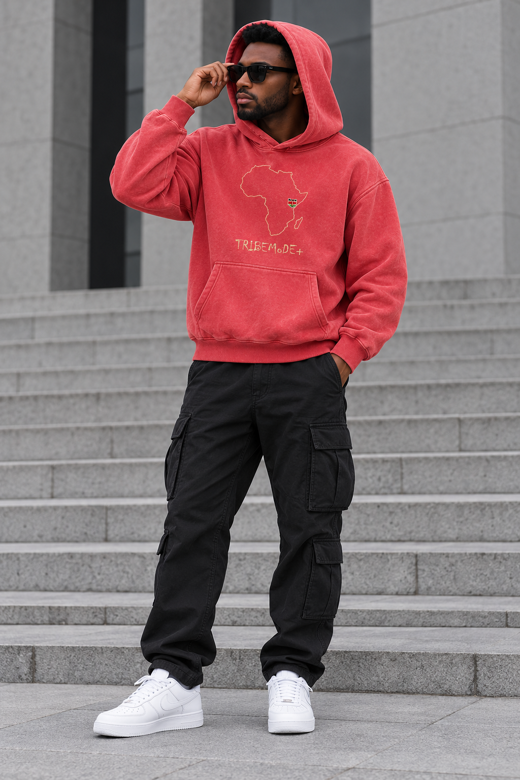 Kenya Oversized Hoodie — Snow Wash Fleece