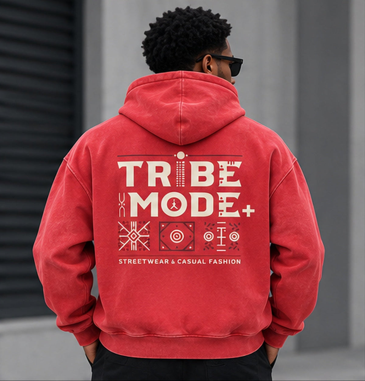 Nigeria Oversized Hoodie — Snow Wash Fleece