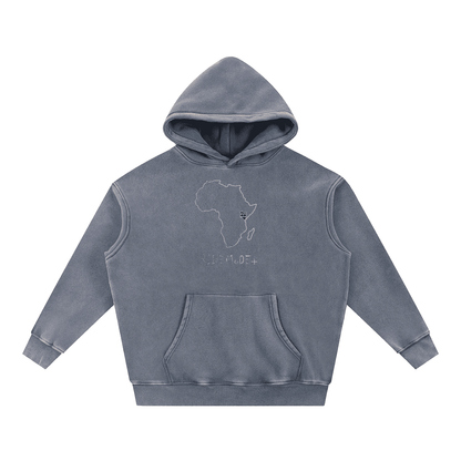 Snow Wash Fleece Oversize Hoodie - Tribemodeplus