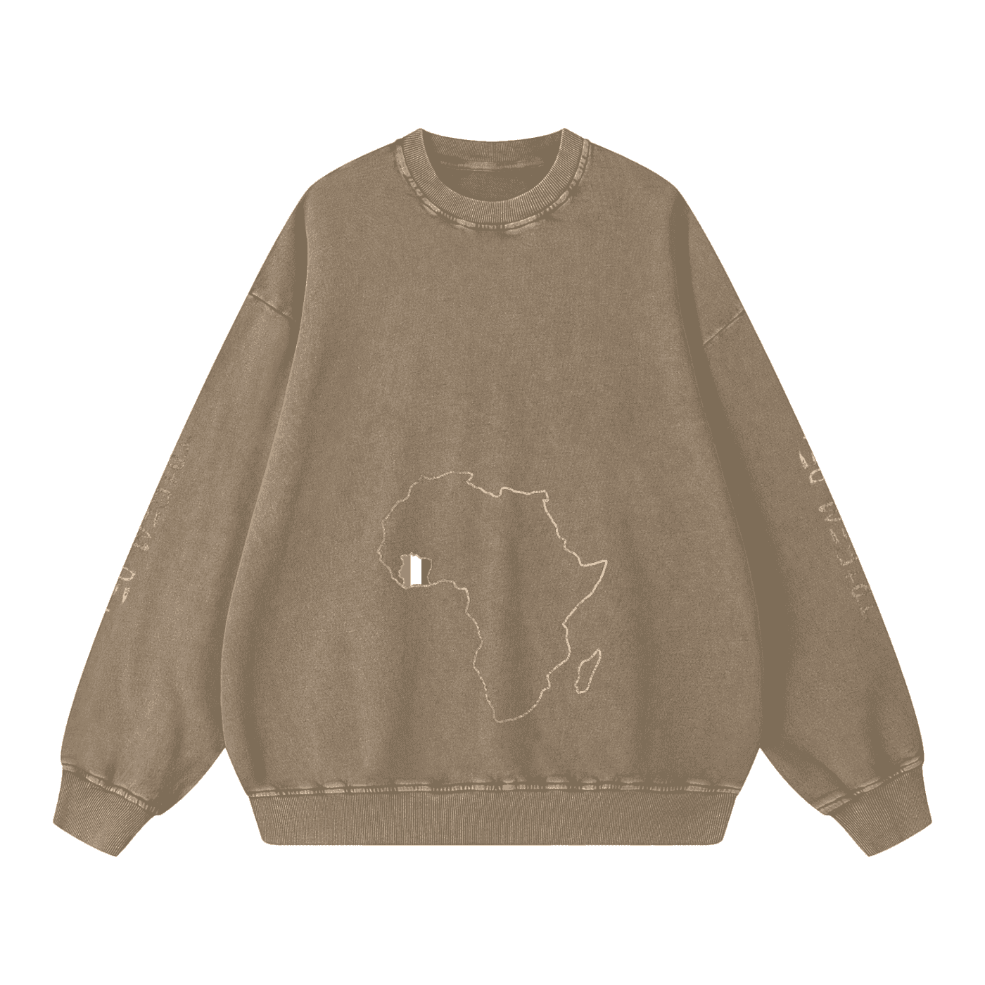 Snow Washed Oversized Sweatshirt - Tribemodeplus