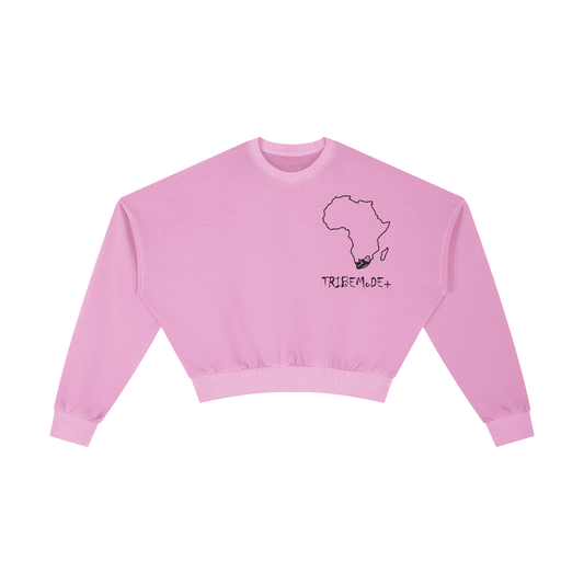 Vintage Washed Cropped Sweatshirt - Tribemodeplus