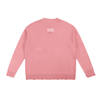 Vintage Washed Hand-Frayed Sweater - Tribemodeplus