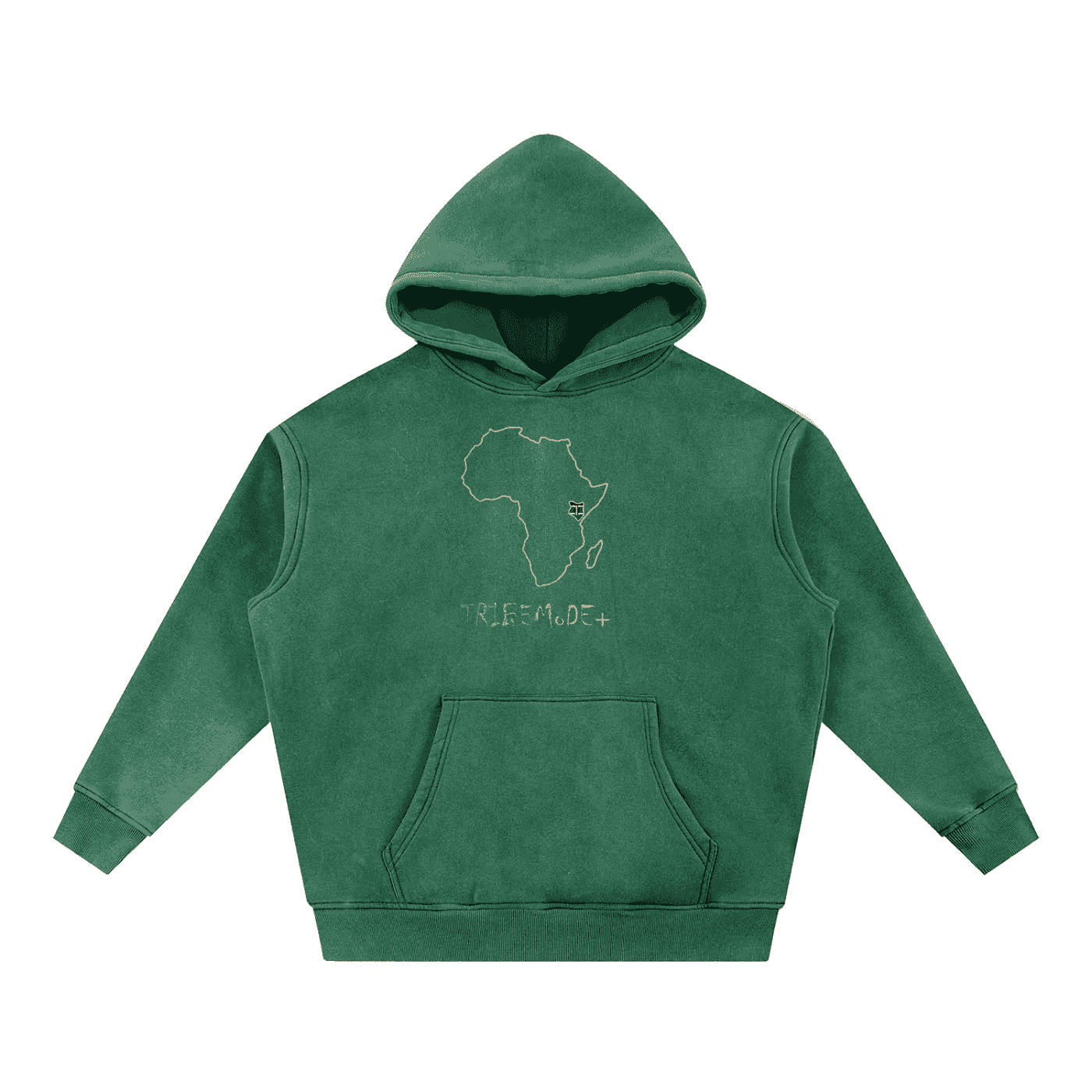 Snow Wash Fleece Oversize Hoodie - Tribemodeplus