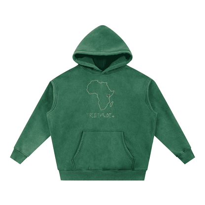 Snow Wash Fleece Oversize Hoodie - Tribemodeplus