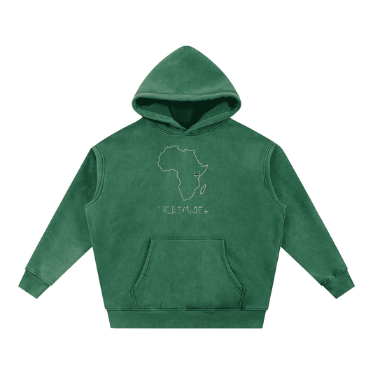 Snow Wash Fleece Oversize Hoodie - Tribemodeplus