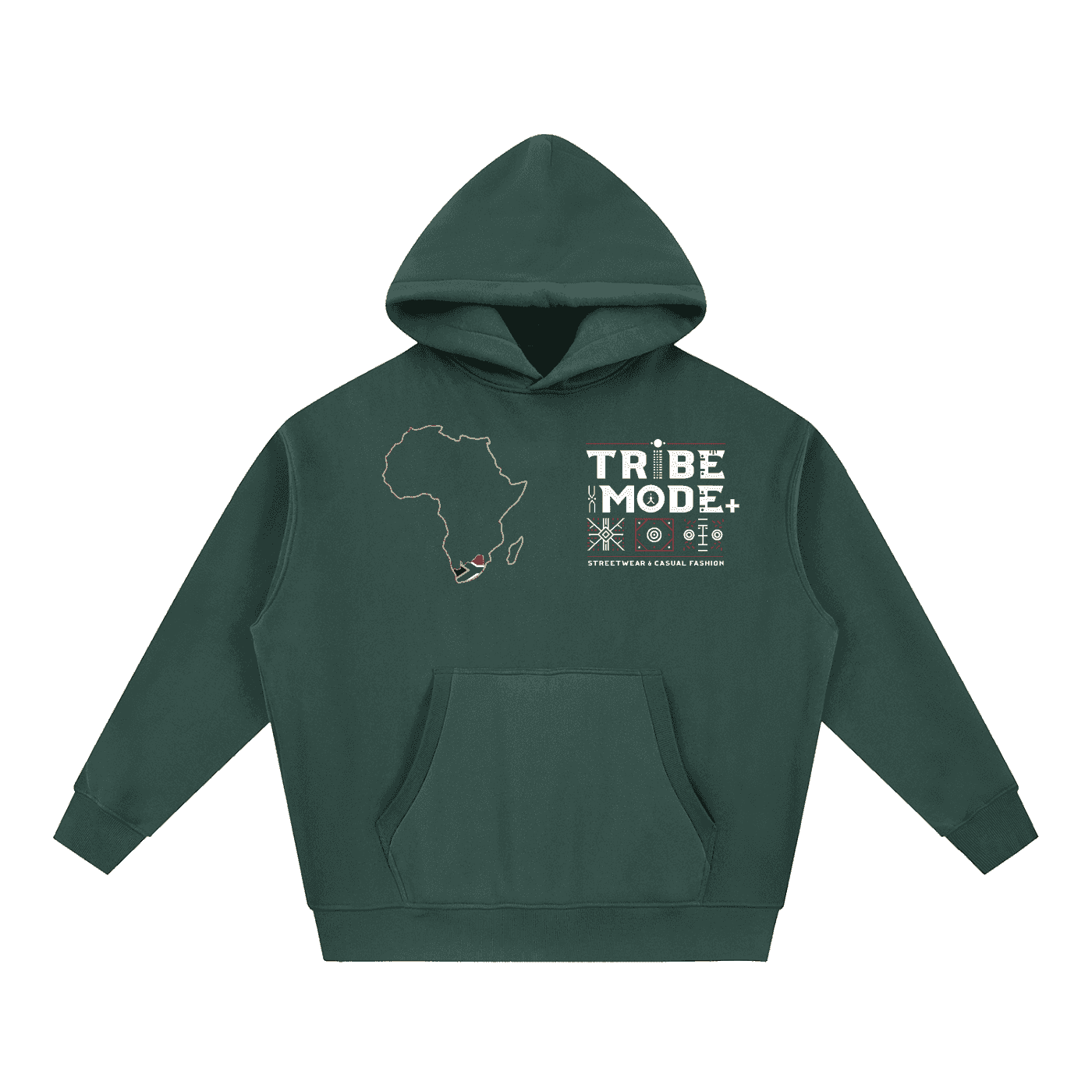 Essential Oversized Boxy Fit Fleece Hoodie - Tribemodeplus