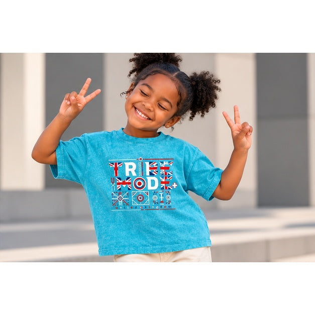 United Kingdom Snow Washed Kids' T-Shirt