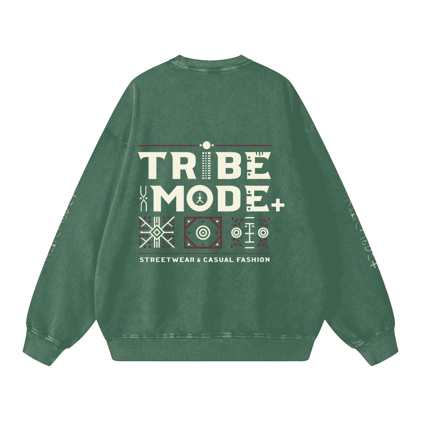 Snow Washed Oversized Sweatshirt - Tribemodeplus