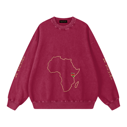 Snow Washed Oversized Sweatshirt - Tribemodeplus