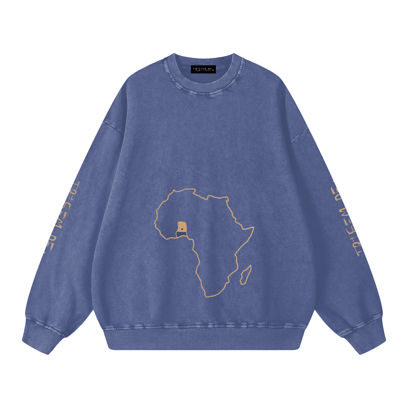 Snow Washed Oversized Sweatshirt - Tribemodeplus