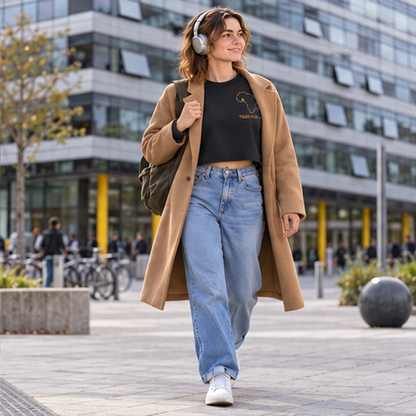 Ghana Cropped Sweatshirt  — Snow Washed Raw Edge