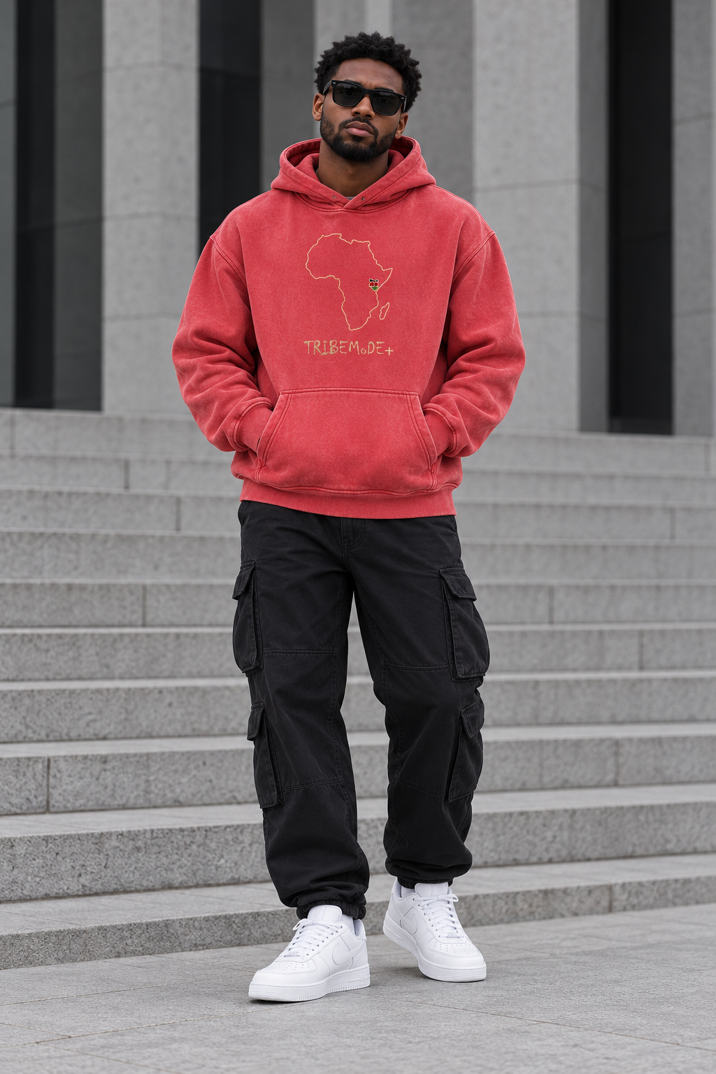 Kenya Oversized Hoodie — Snow Wash Fleece