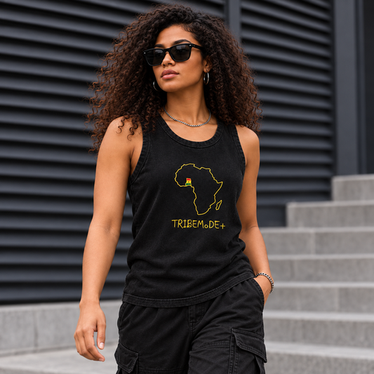 Ghana Tank Top  —  Snow Washed