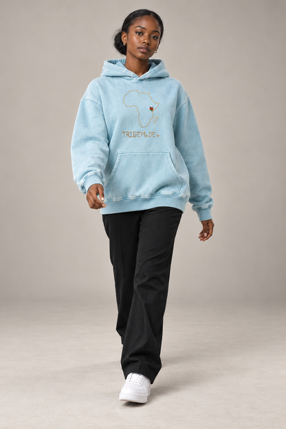 Kenya Oversized Hoodie — Snow Wash Fleece