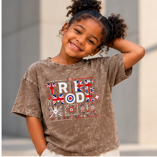 United Kingdom Snow Washed Kids' T-Shirt