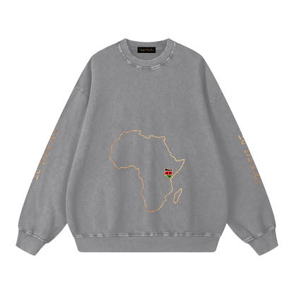 Snow Washed Oversized Sweatshirt - Tribemodeplus
