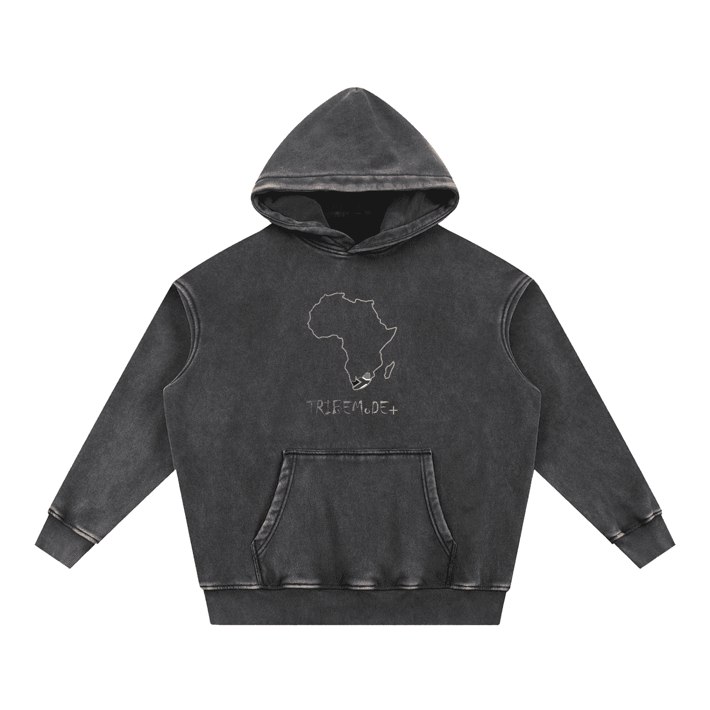 Snow Wash Fleece Oversize Hoodie - Tribemodeplus