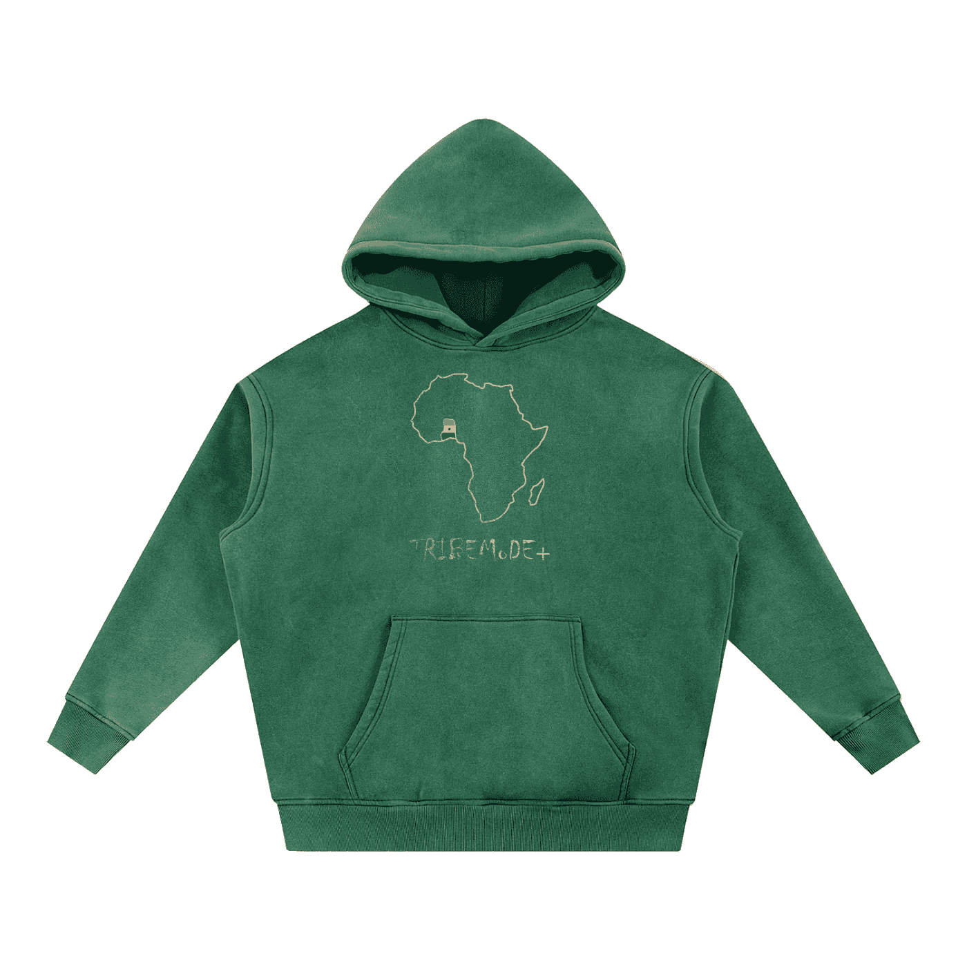 Snow Wash Fleece Oversize Hoodie - Tribemodeplus