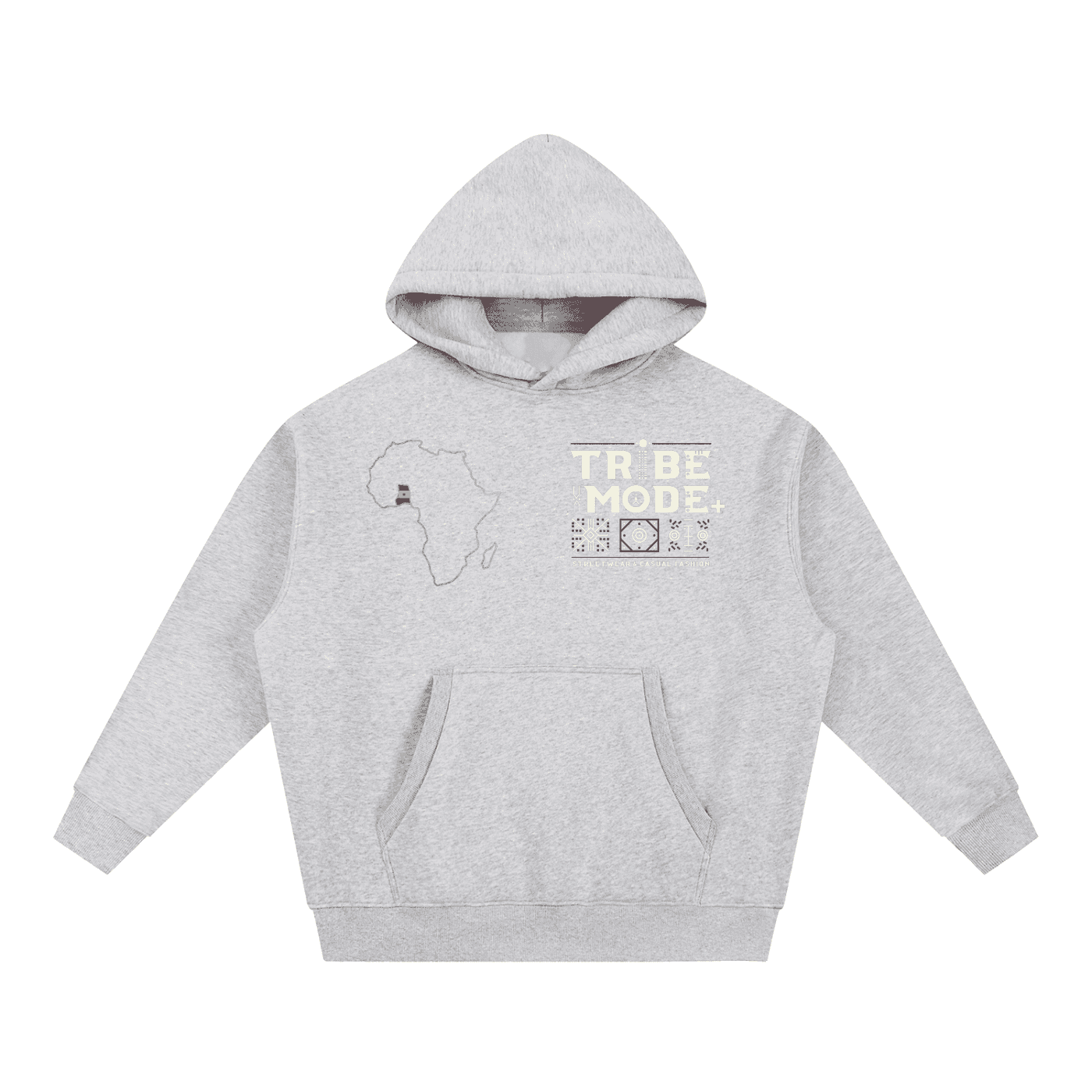 Essential Oversized Boxy Fit Fleece Hoodie - Tribemodeplus