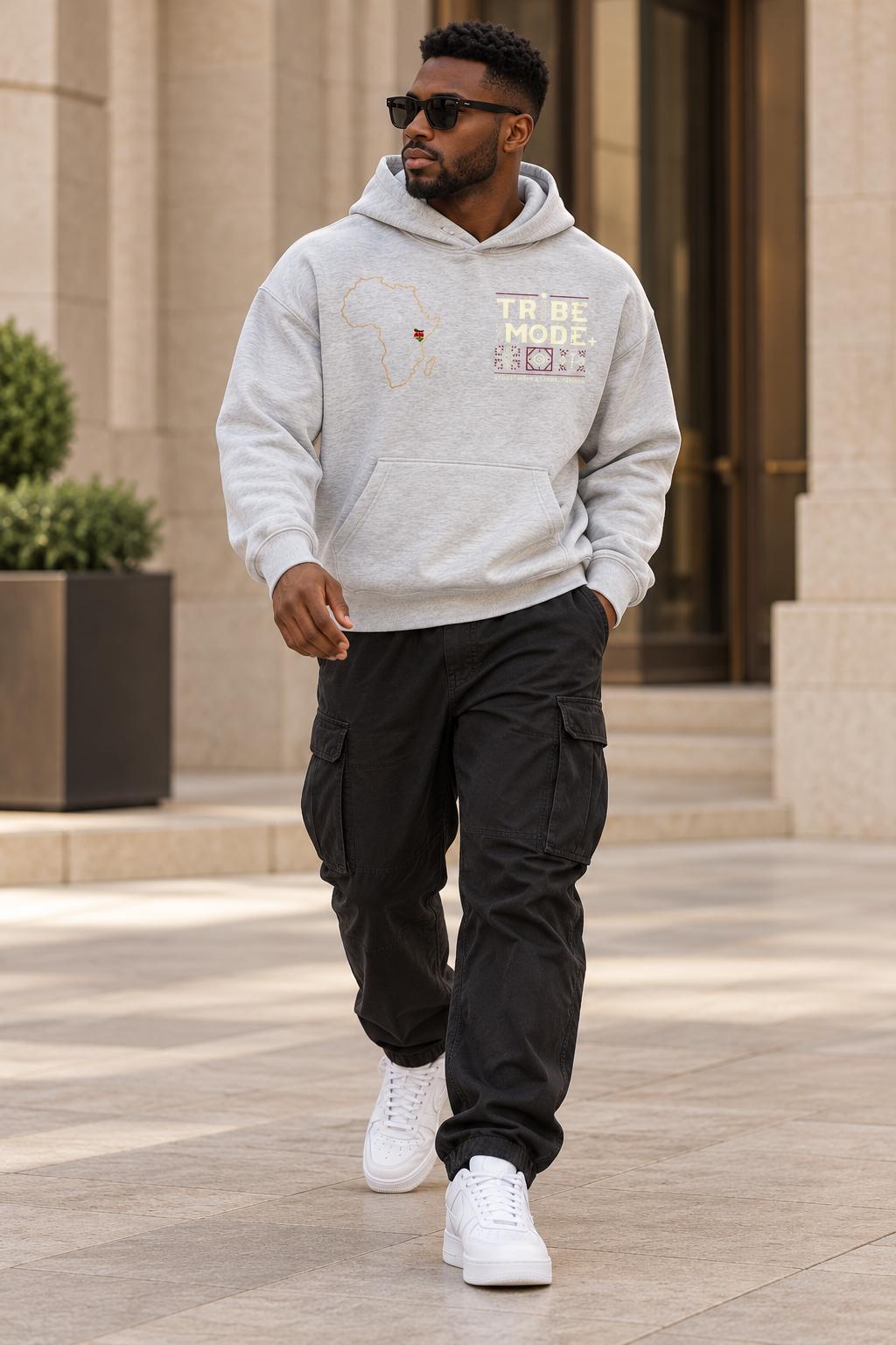 Kenya Fleece Hoodie — Essential Oversized Boxy Fit