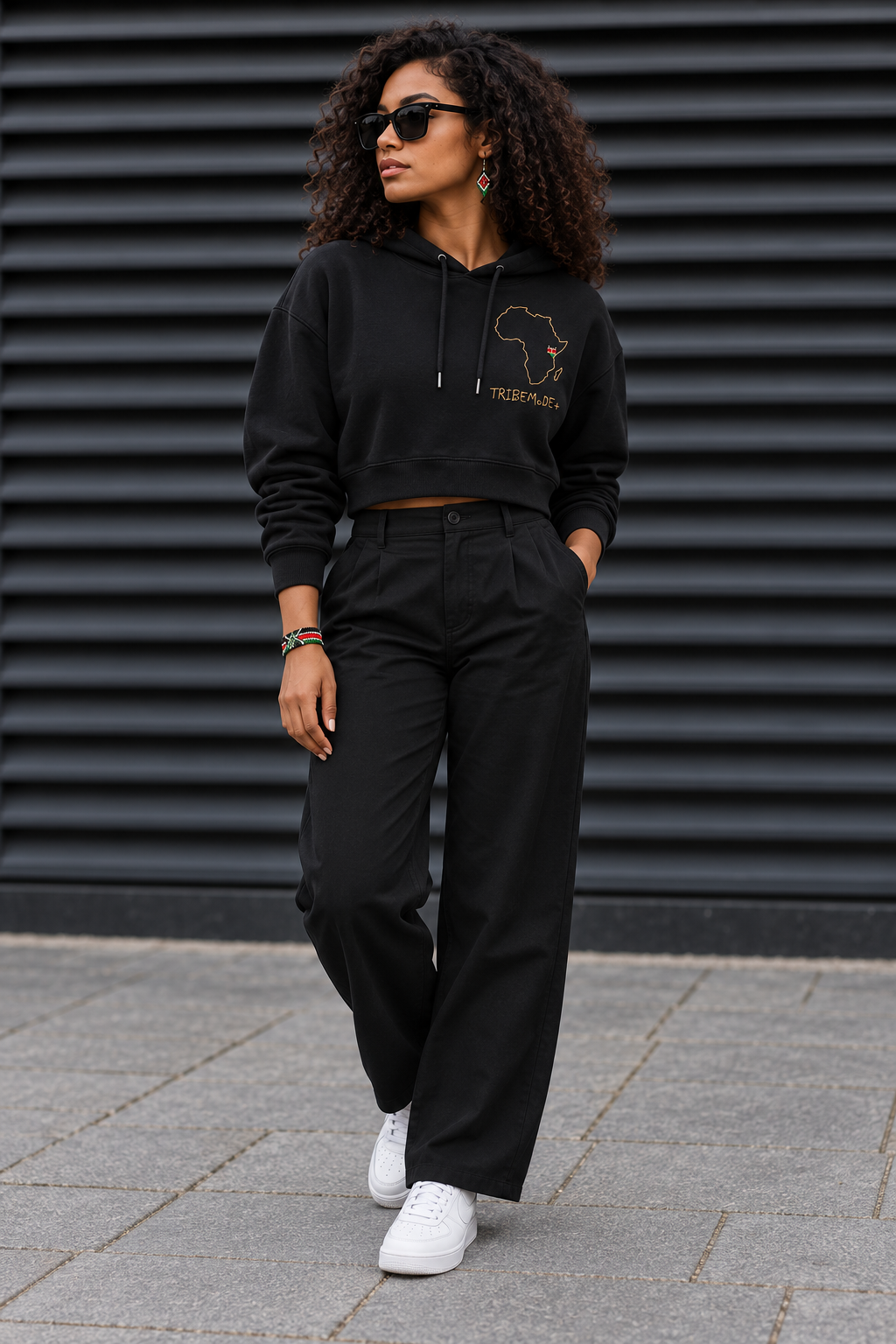 Kenya Cropped Hoodie — Essential
