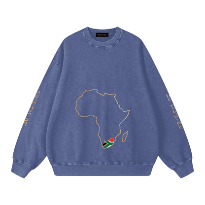 Snow Washed Oversized Sweatshirt - Tribemodeplus