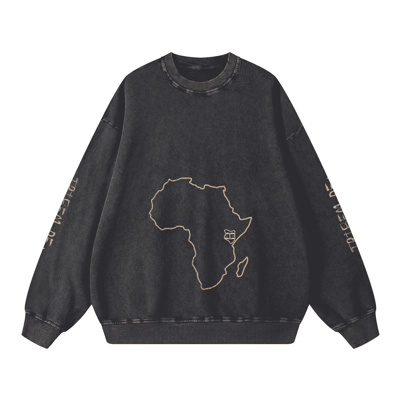 Snow Washed Oversized Sweatshirt - Tribemodeplus