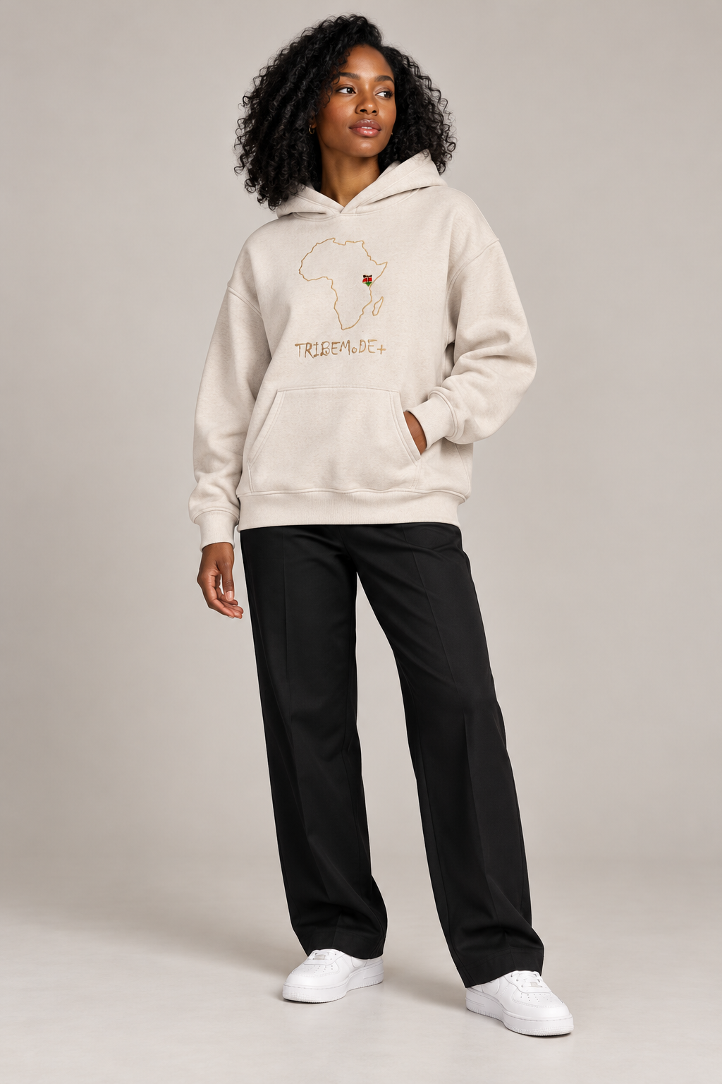 Kenya Oversized Hoodie — Snow Wash Fleece