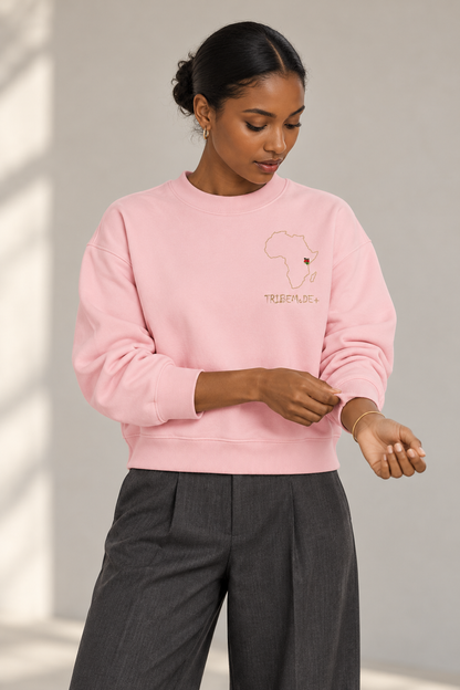 Kenya Sweatshirt — Essential Fleece Mock-Neck Crew