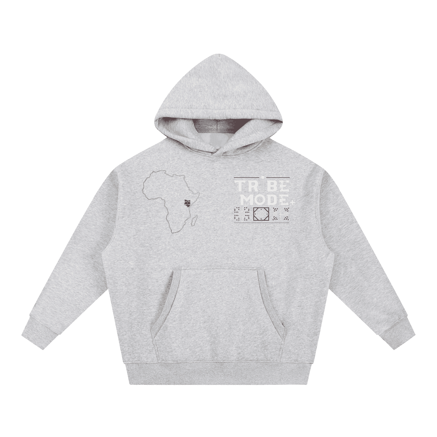 Essential Oversized Boxy Fit Fleece Hoodie - Tribemodeplus