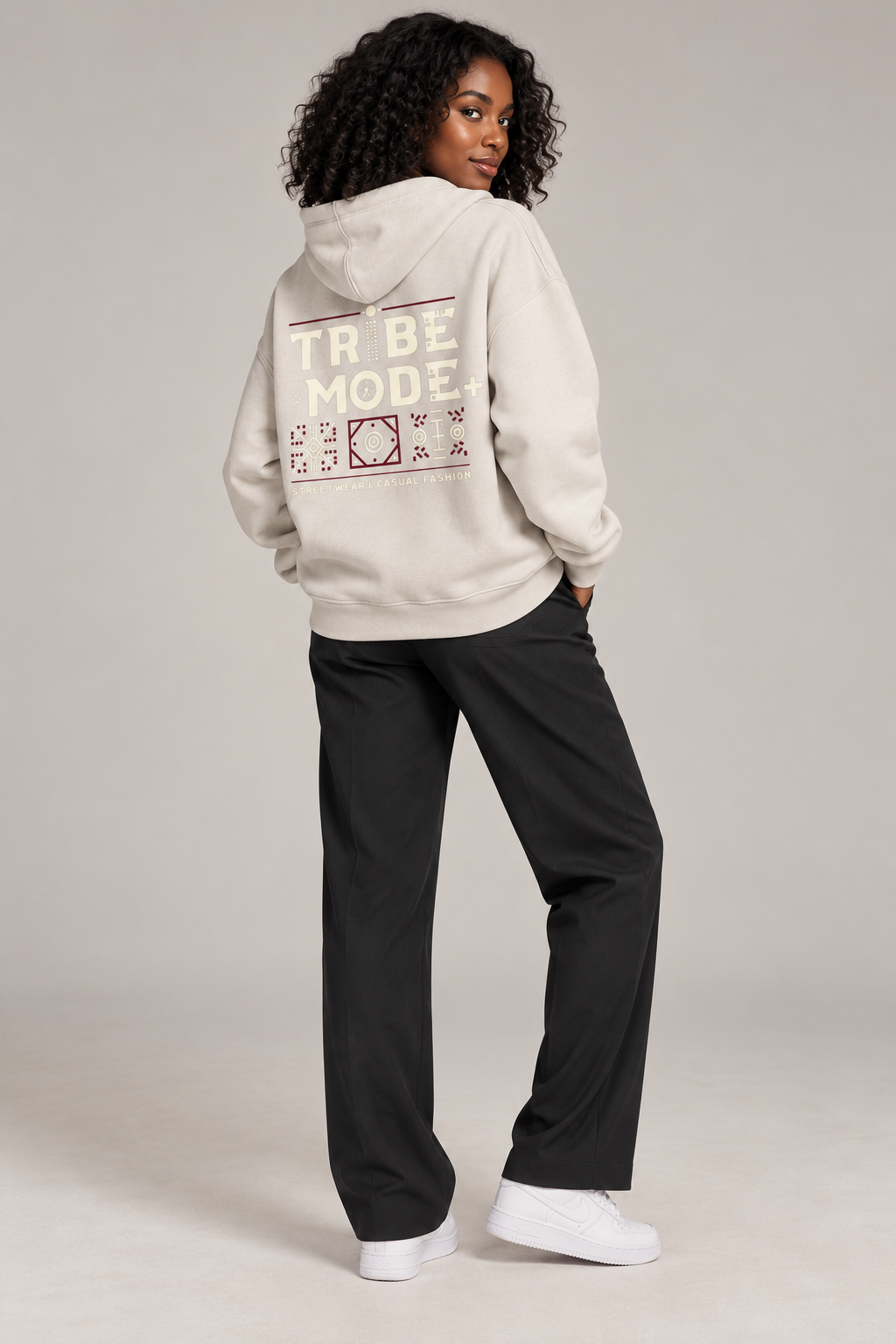 Kenya Oversized Hoodie — Snow Wash Fleece