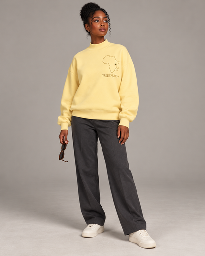 Kenya Sweatshirt — Essential Fleece Mock-Neck Crew