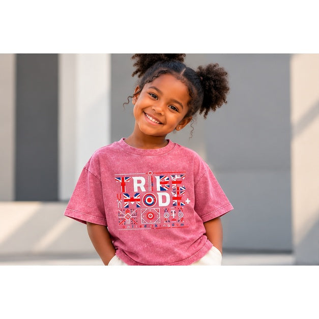 United Kingdom Snow Washed Kids' T-Shirt