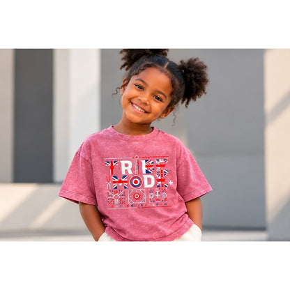 United Kingdom Snow Washed Kids' T-Shirt