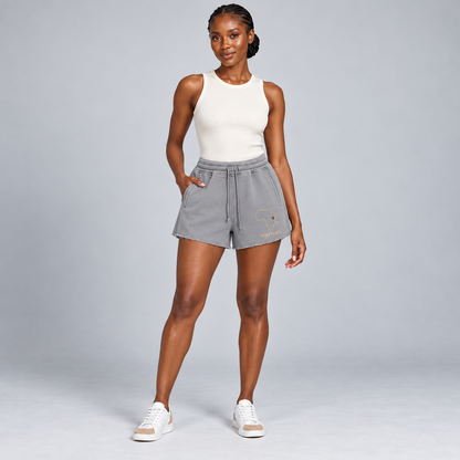 Kenya Shorts — Snow Washed Raw Edge