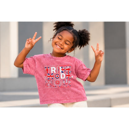United Kingdom Snow Washed Kids' T-Shirt