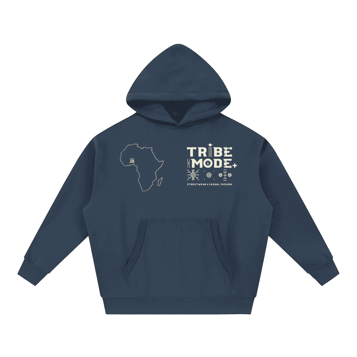 Essential Oversized Boxy Fit Fleece Hoodie - Tribemodeplus