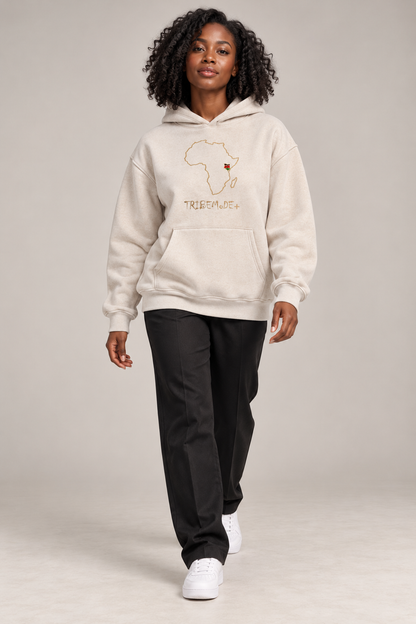 Kenya Oversized Hoodie — Snow Wash Fleece