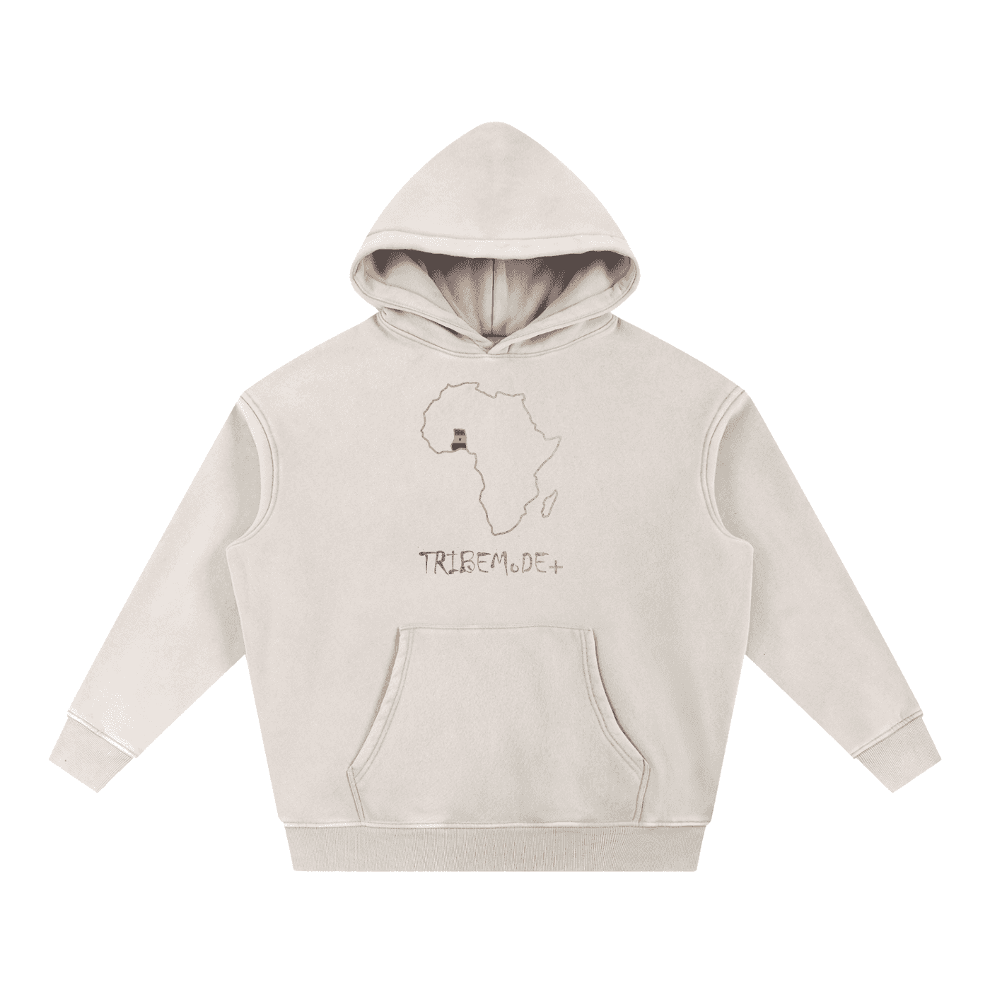 Snow Wash Fleece Oversize Hoodie - Tribemodeplus