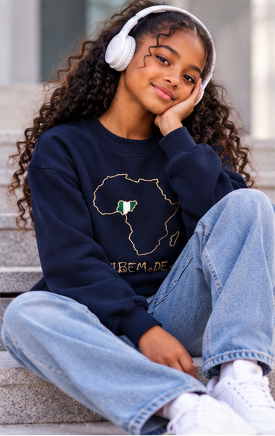 Nigeria Kids' Sweatshirt — Essential Fleece
