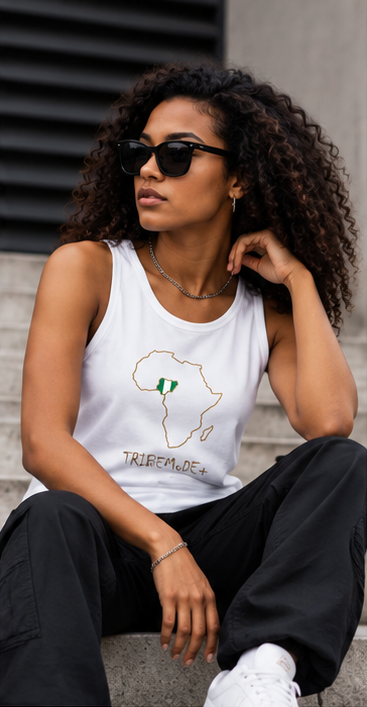 Nigeria Tank Top — Snow Washed